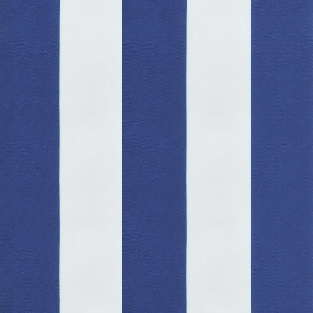 vidaXL aiapingi istmepadi, sinise/valge triibuline, 200 x 50 x 7 cm
