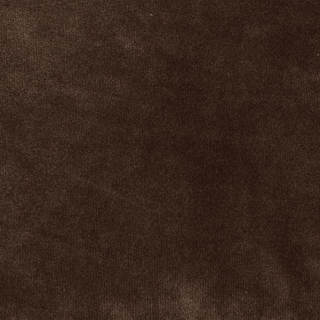 vidaXL koeravoodi, must ja pruun, 90 x 79 x 20 cm, plüüs ja kunstnahk