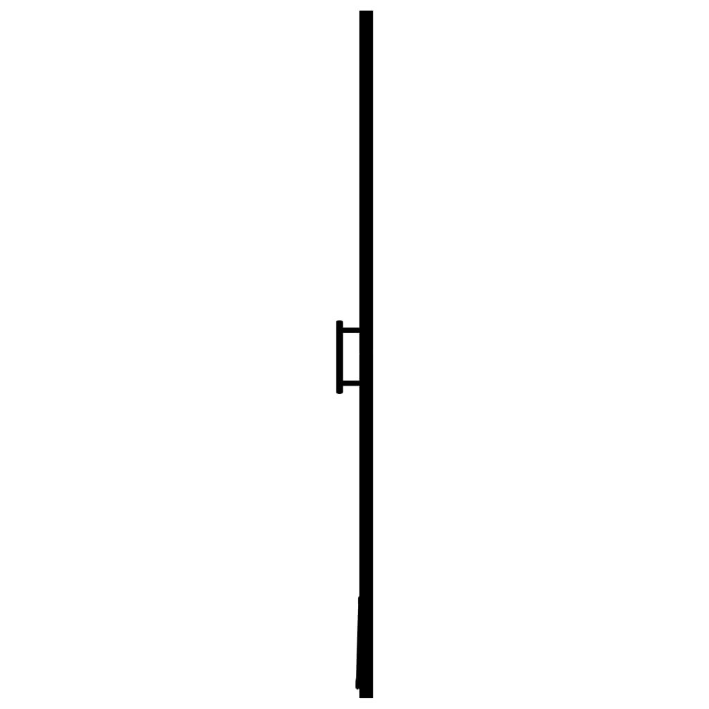 vidaXL dušinurga uks, karastatud mattklaas, 81 x 195 cm, must