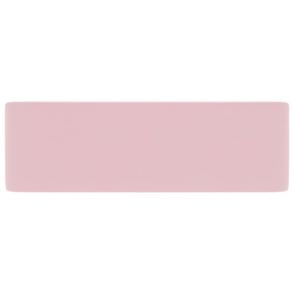 vidaXL luksuslik valamu, matt roosa, 41 x 30 x 12 cm, keraamiline