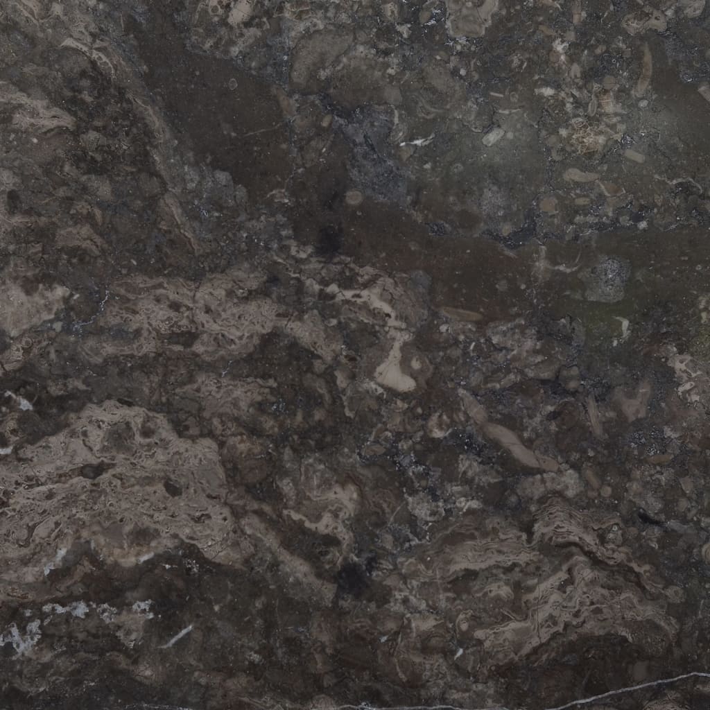 vidaXL lauaplaat, must, Ø 50 x 2,5 cm, marmor