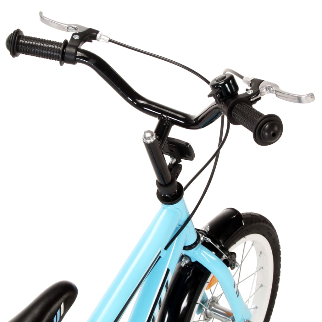 vidaXL laste jalgratas 14'', must ja sinine