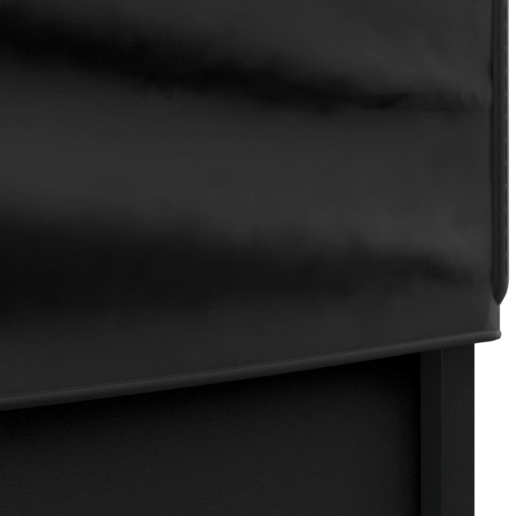 vidaXL kokkupandav peotelk külgseintega, must, 3 x 6 m