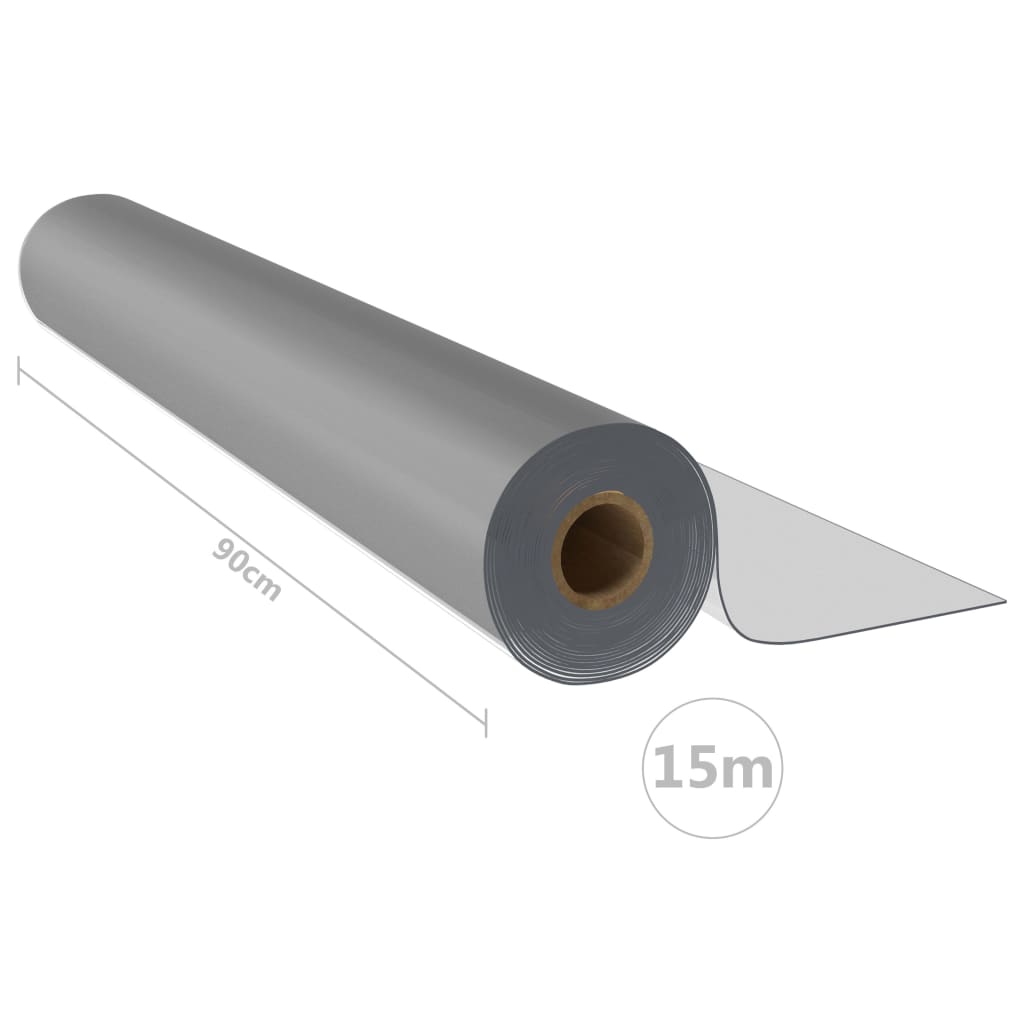 vidaXL lauakaitse rull, matt, 0,9 x 15 m, 2 mm, PVC
