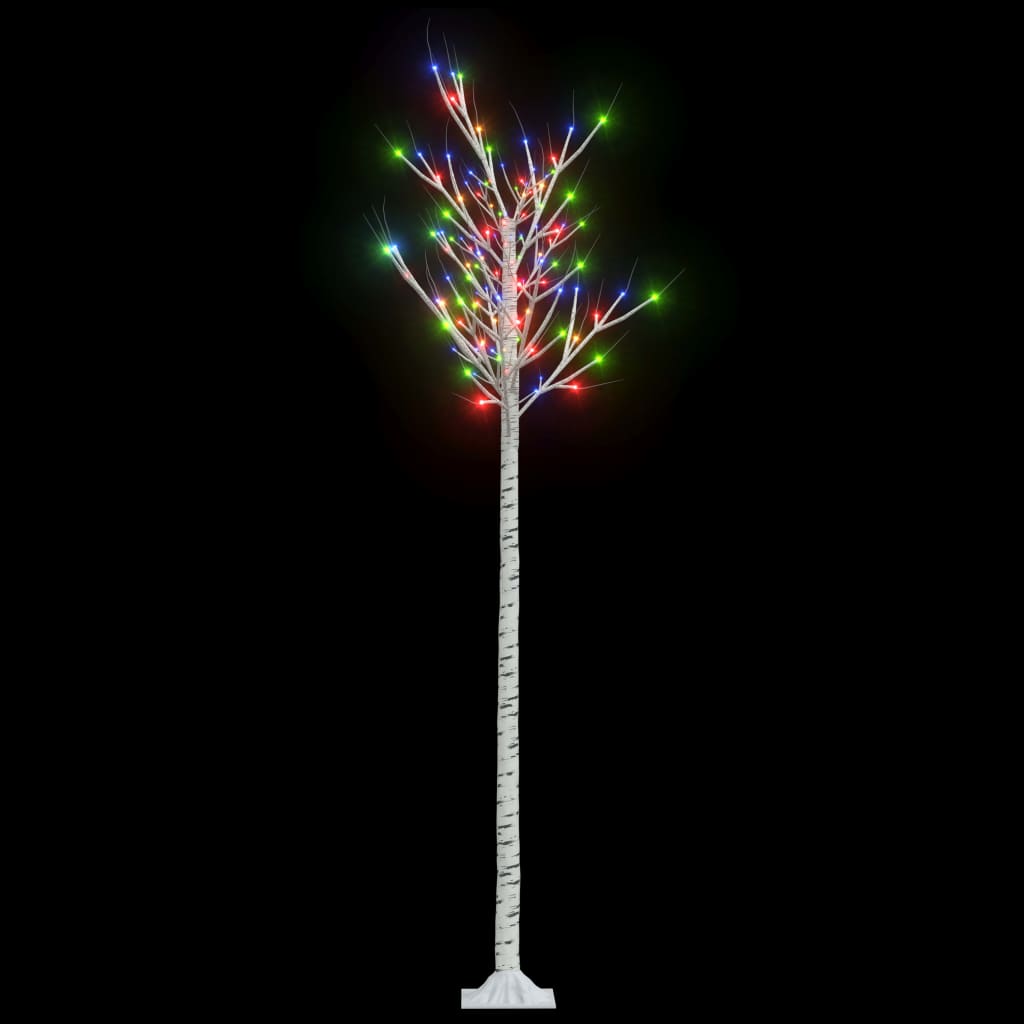 vidaXL jõulupuu 200 LEDi 2,2 m, värviline paju, tuppa/õue
