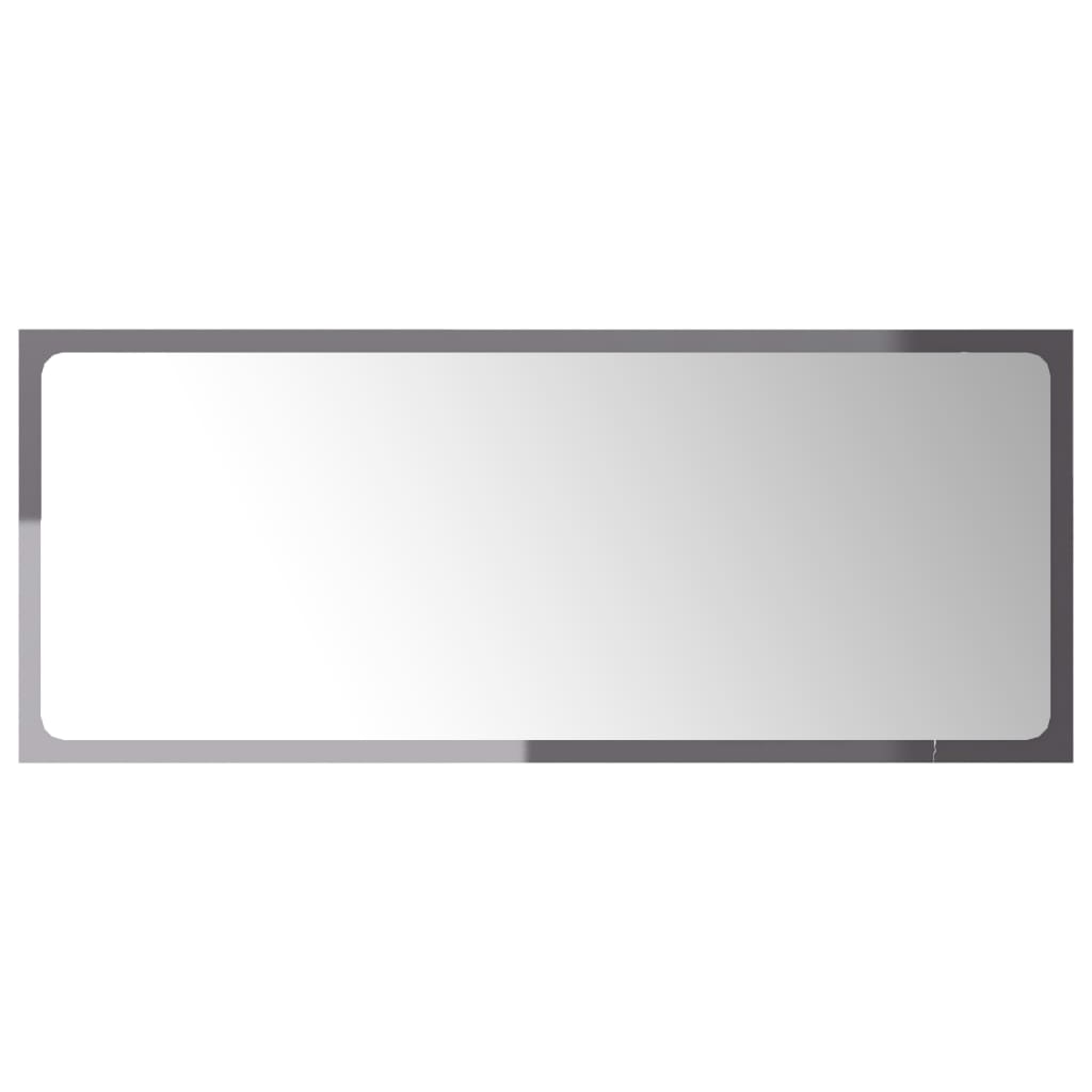 vidaXL vannitoa peegel, hall, 90 x 1,5 x 37 cm puitlaastplaat