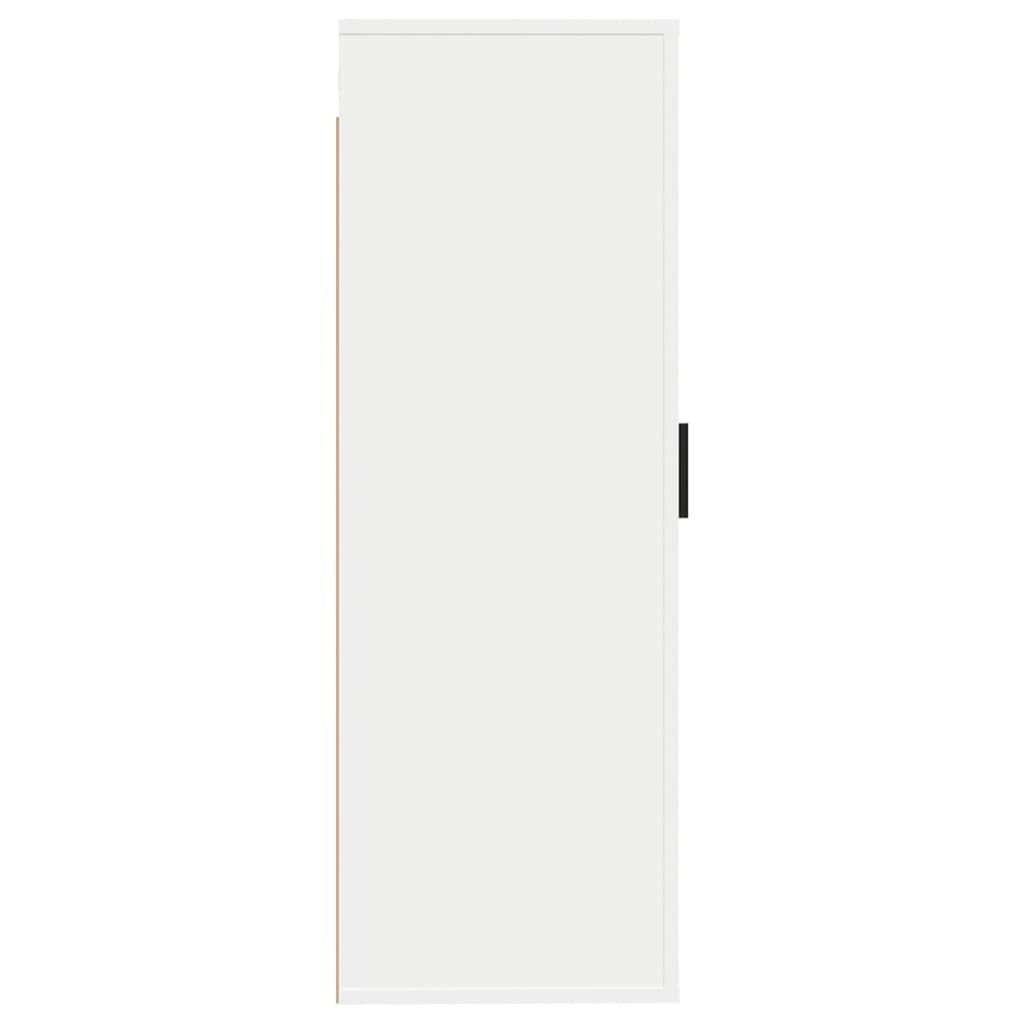 vidaXL seinale paigaldatav telerikapp, valge, 40x34,5x100 cm