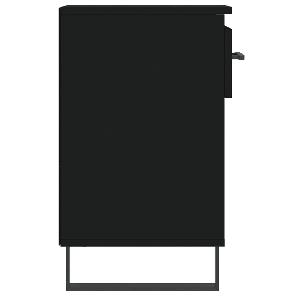 vidaXL jalatsikapp, must, 102 x 36 x 60 cm, tehispuit