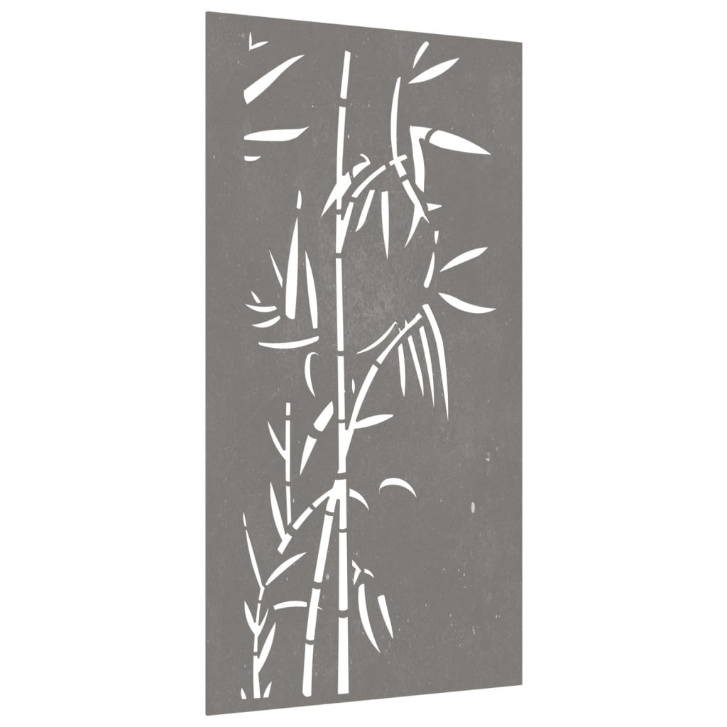 vidaXL aia seinakaunistus, 105x55 cm, Corteni teras, bambuse disain