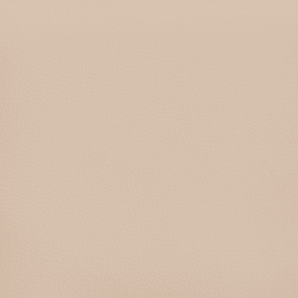 vidaXL voodipeats servadega, cappuccino, 103x16x78/88 cm, kunstnahk