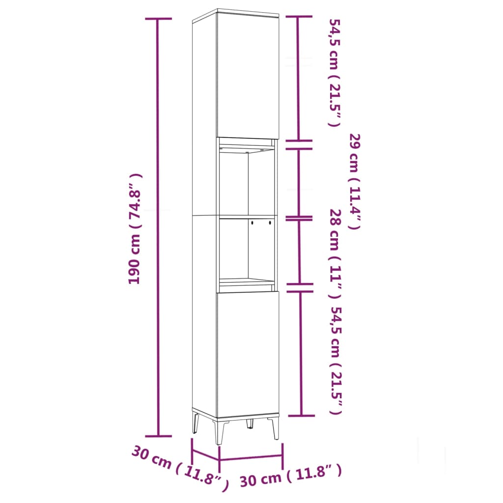vidaXL 3-osaline vannitoamööbli komplekt, kõrgläikega valge, tehispuit