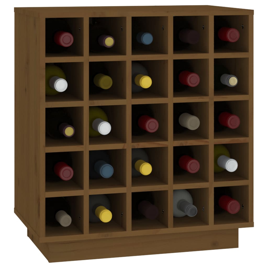 vidaXL veinikapp, meekarva, 55,5 x 34 x 61 cm, täismännipuit
