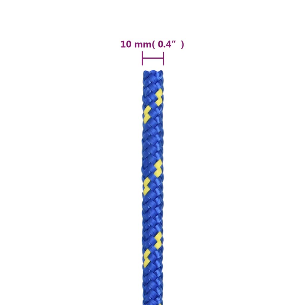 vidaXL paadiköis, sinine, 10 mm, 100 m, polüpropüleen