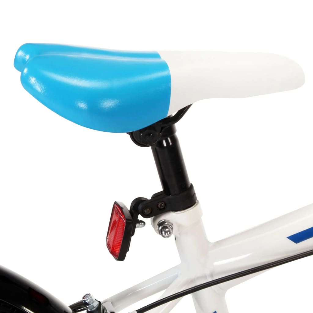 vidaXL laste jalgratas 18'', sinine ja valge