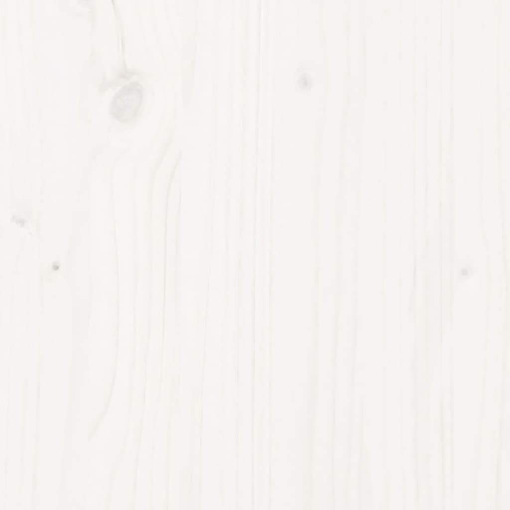 vidaXL aiapink, valge, 80x38x45 cm, männipuit