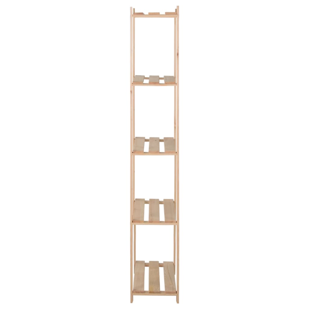 vidaXL 5-korruseline hoiuriiul, 80 x 28,5 x 170 cm, männipuit