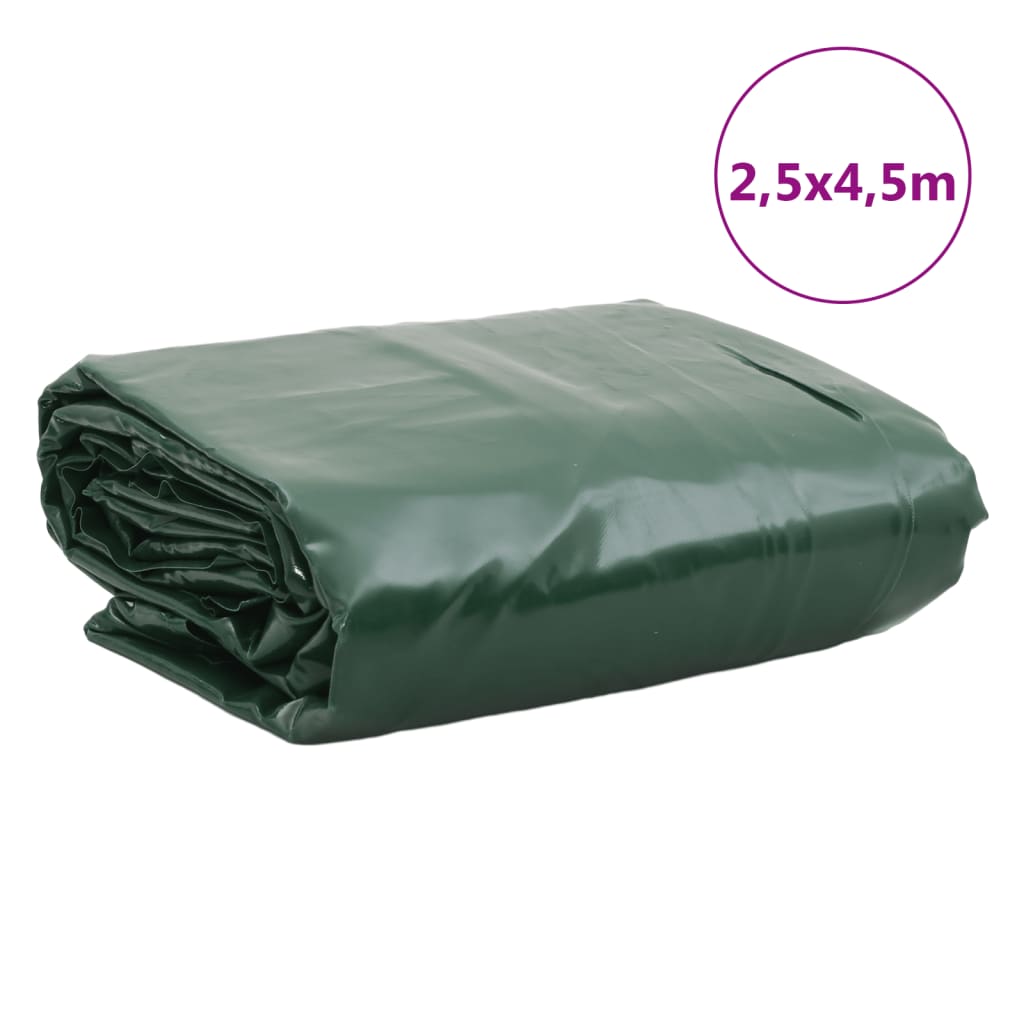 vidaXL present, roheline, 2,5x4,5 m, 650 g/m²