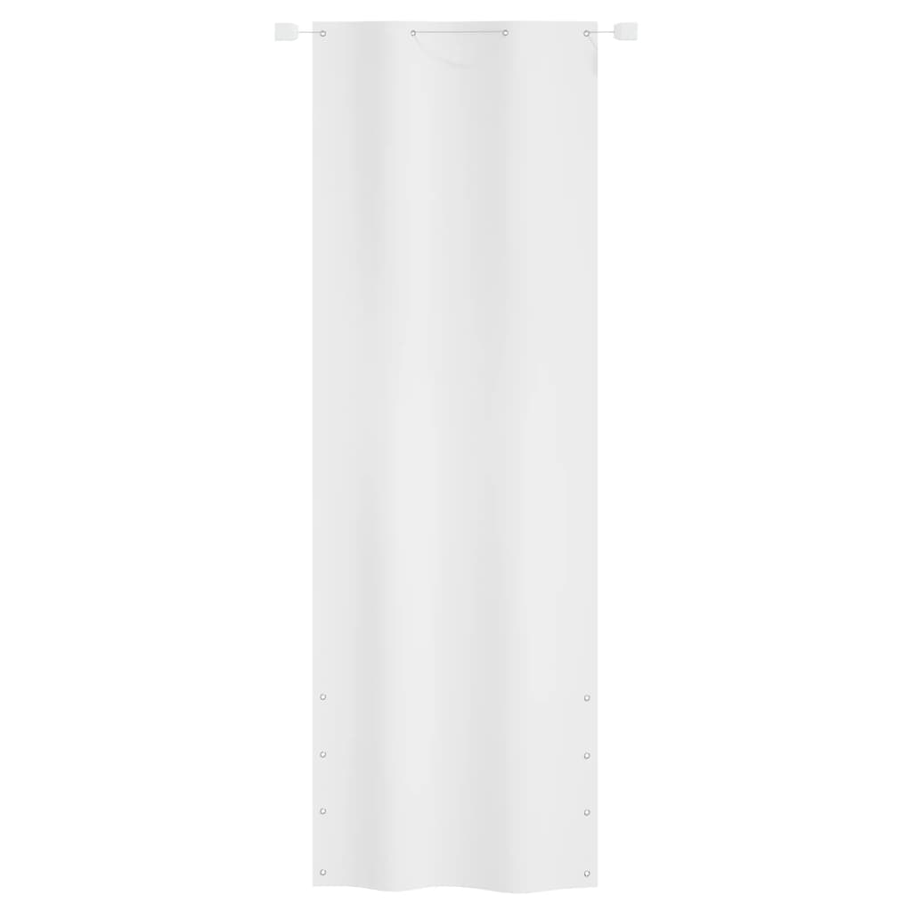 vidaXL rõdusirm, valge, 80 x 240 cm, Oxfordi kangas