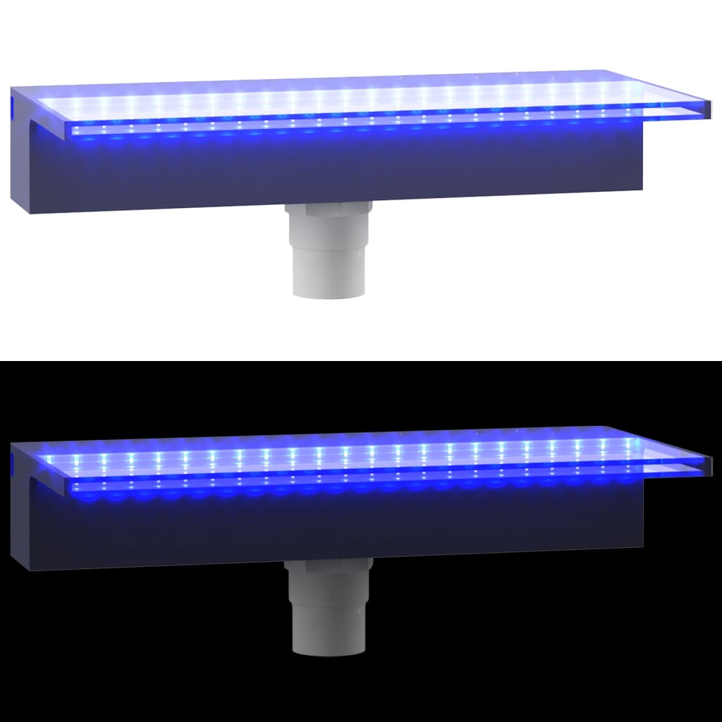 vidaXL purskkaevu kosk RGB LED-tuledega, akrüül, 45 cm