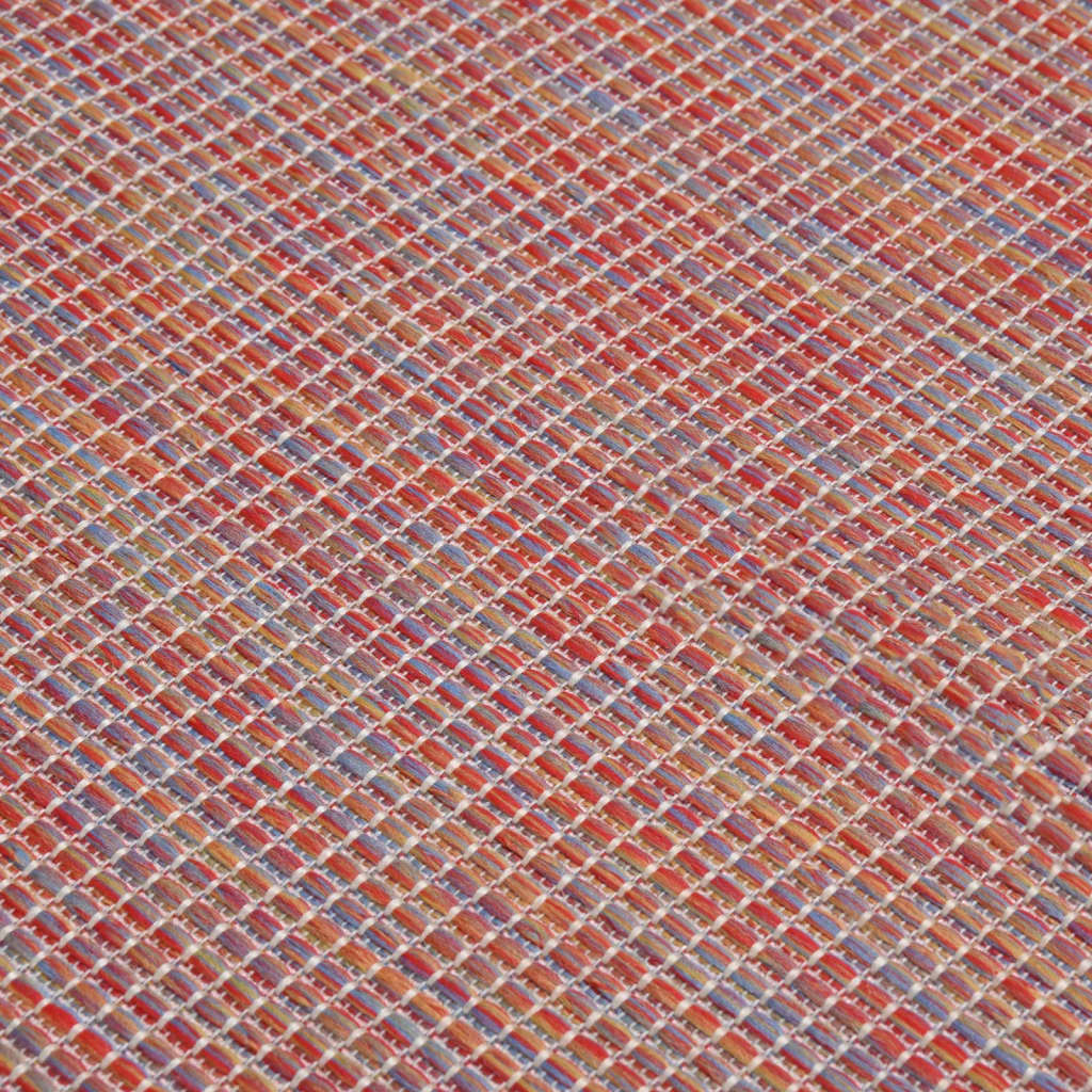 vidaXL silesidus õuevaip, 80 x 250 cm, punane