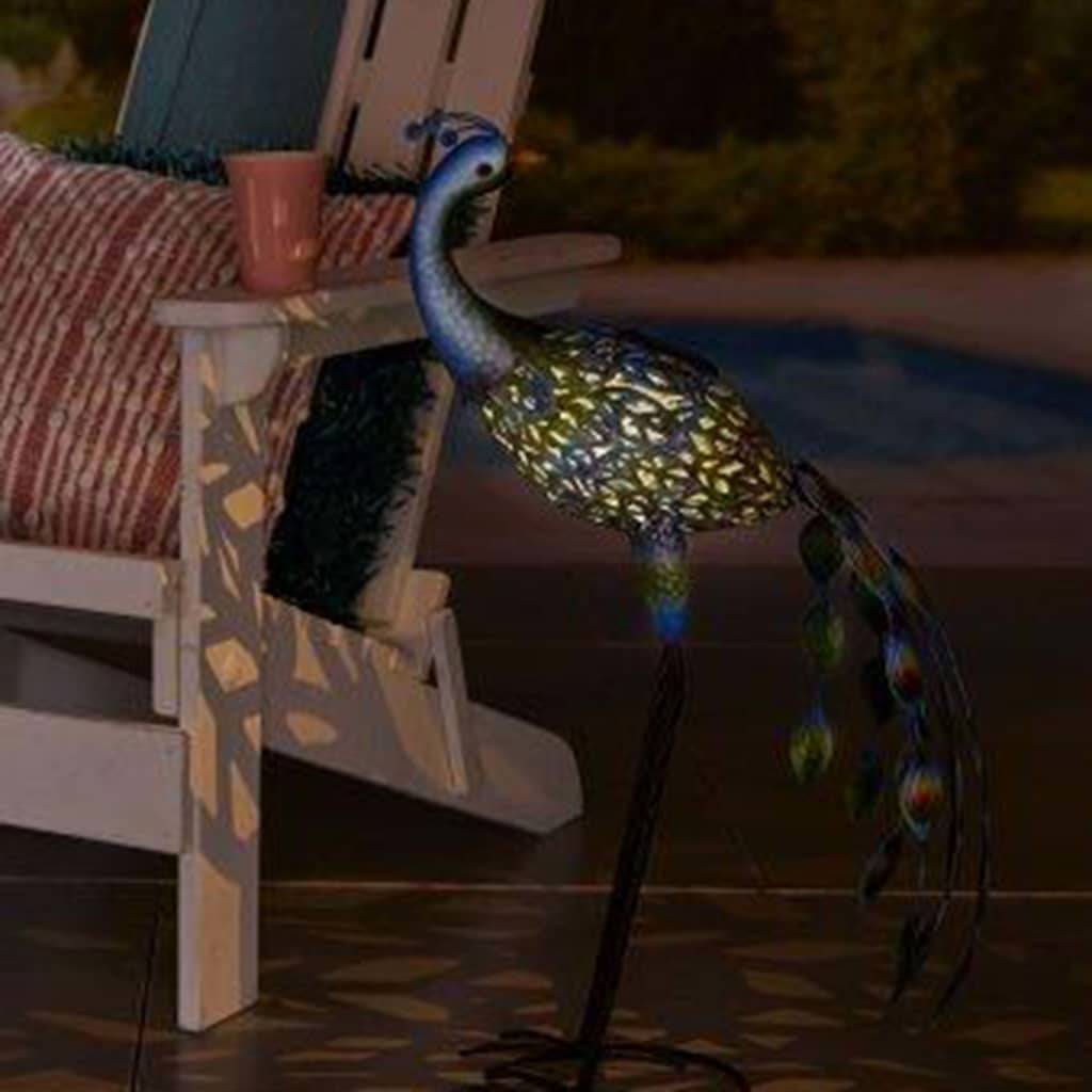 Luxform päikesetoitel LED-aiavalgusti "Peacock"