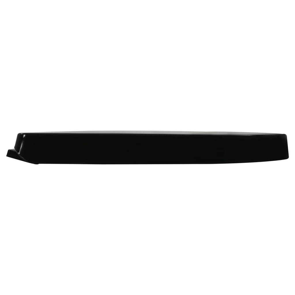vidaXL vaikselt sulguv prill-laud, kiirvabastusega, must