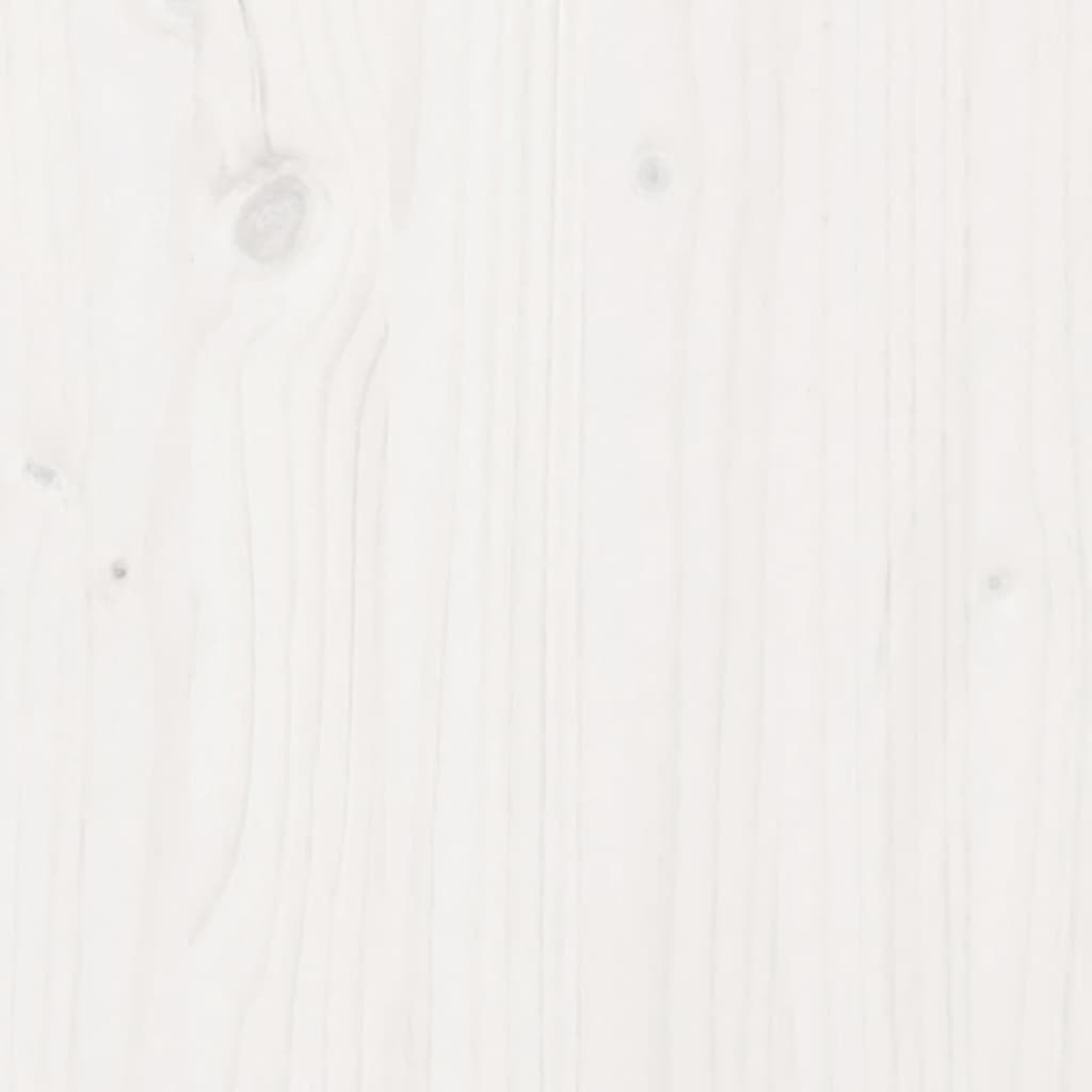 vidaXL riiuliga istutuslaud, valge, 108 x 50 x 75 cm, männipuit