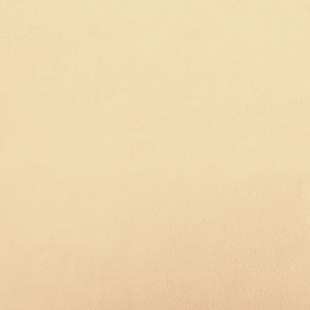 vidaXL jalapink, kreemjasvalge, 60x60x36 cm, samet