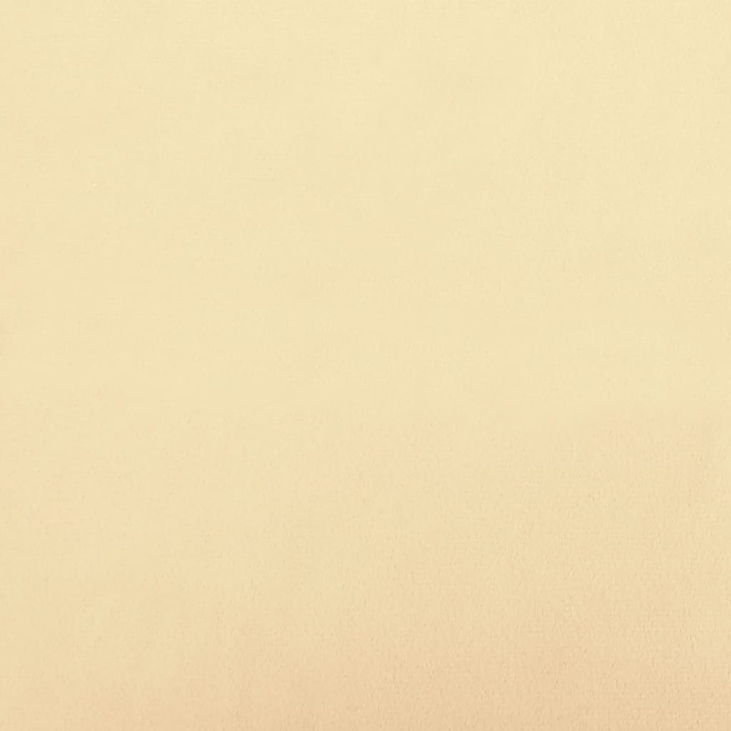 vidaXL jalapink, kreemjas, 78 x 56 x 32 cm, samet