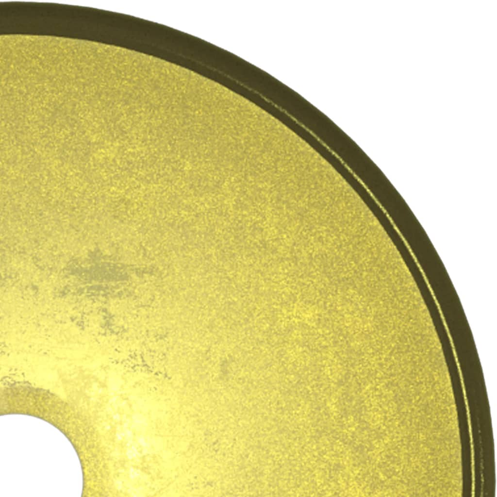 vidaXL valamu, karastatud klaas, 30 x 12 cm, kuldne