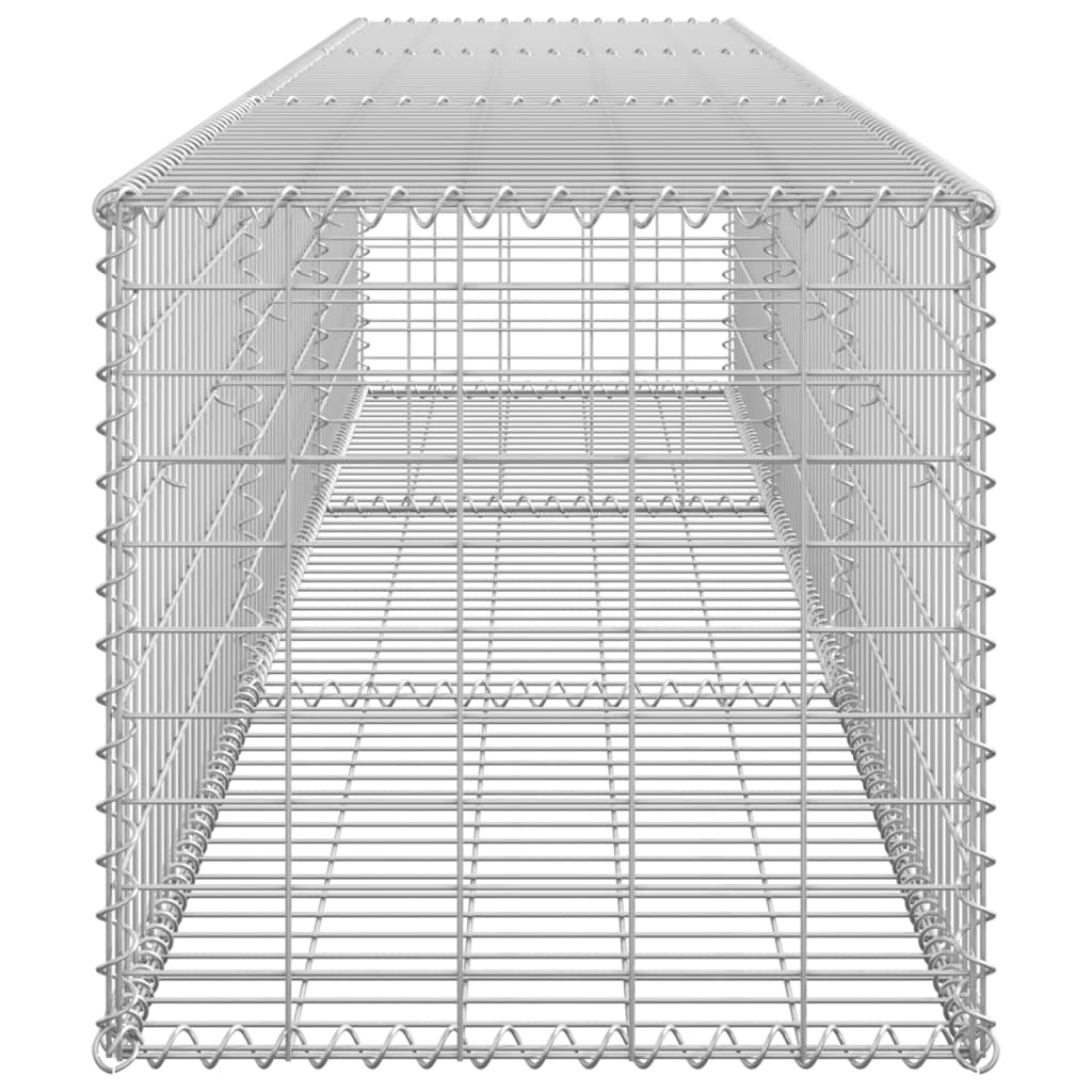 vidaXL kattega gabioonsein, tsingitud teras, 300 x 50 x 50 cm