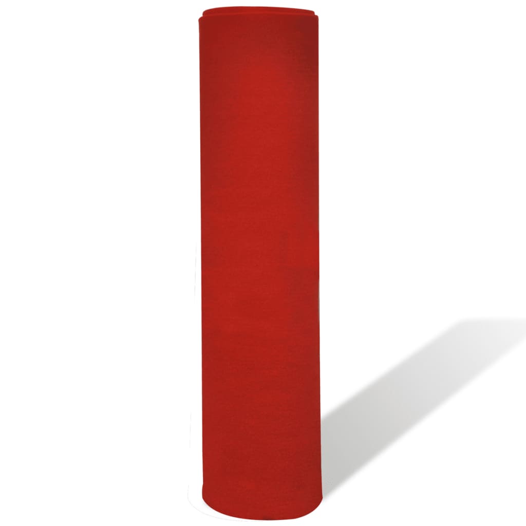 VidaXL punane vaip 1 x 5 m eriti raske 400 g/m2