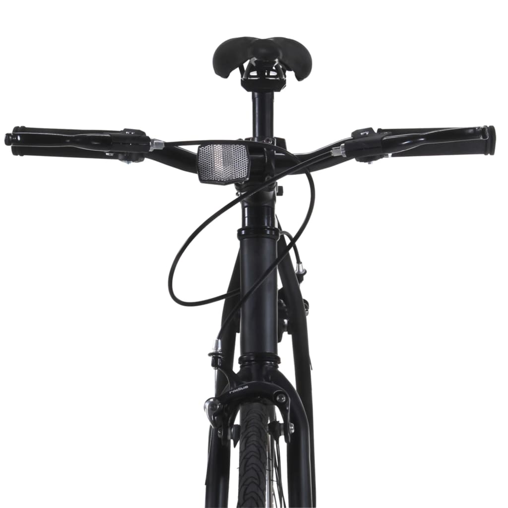 vidaXL ühekäiguline jalgratas, must, 700C 55 cm
