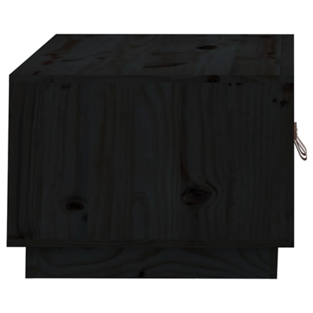 vidaXL kohvilaud, must, 80x50x35 cm, männipuit