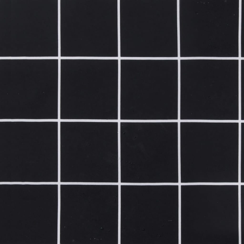 vidaXL euroaluse istmepadi, must ruudumuster, 60x60x8 cm, kangas