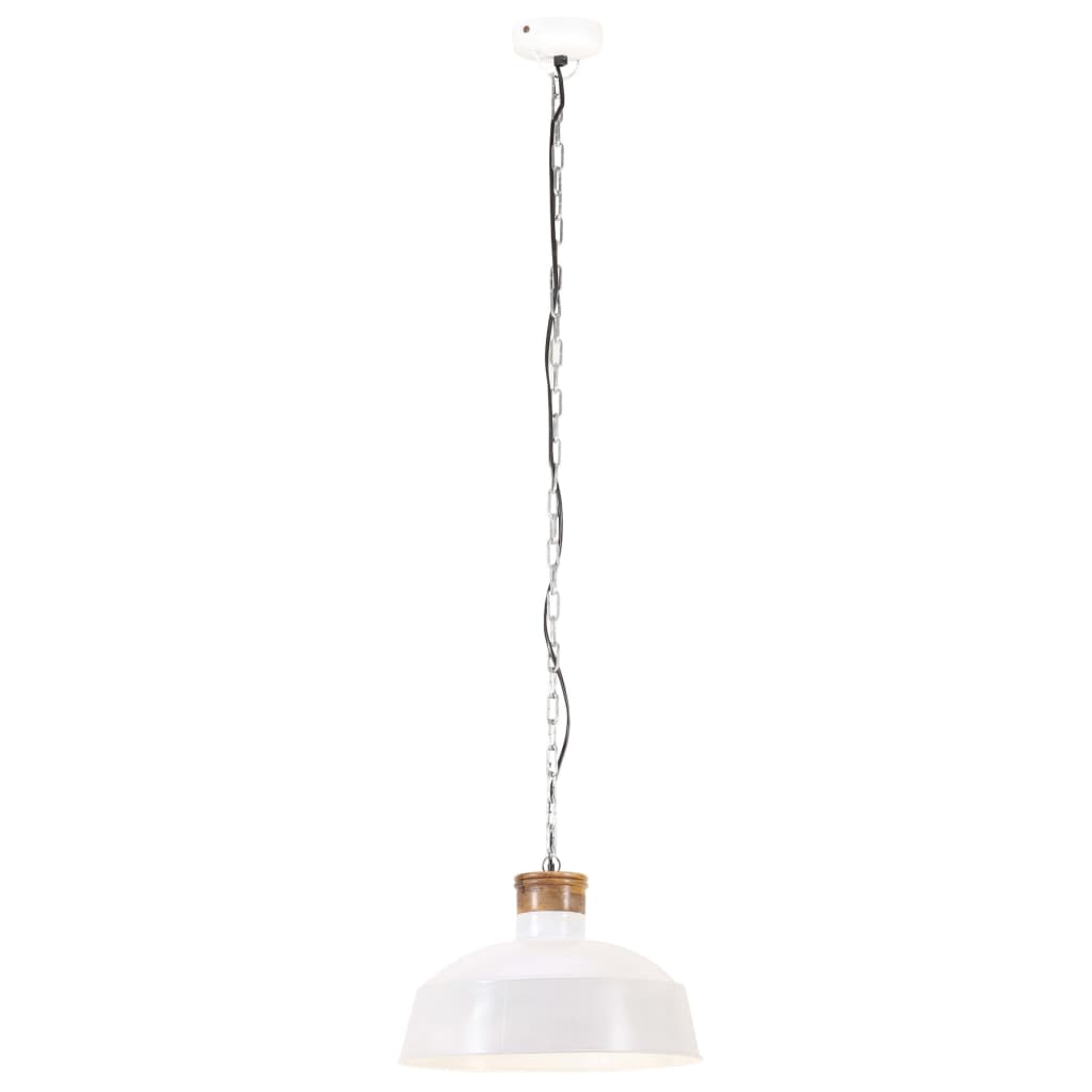 vidaXL tööstuslik laelamp 42 cm, valge E27