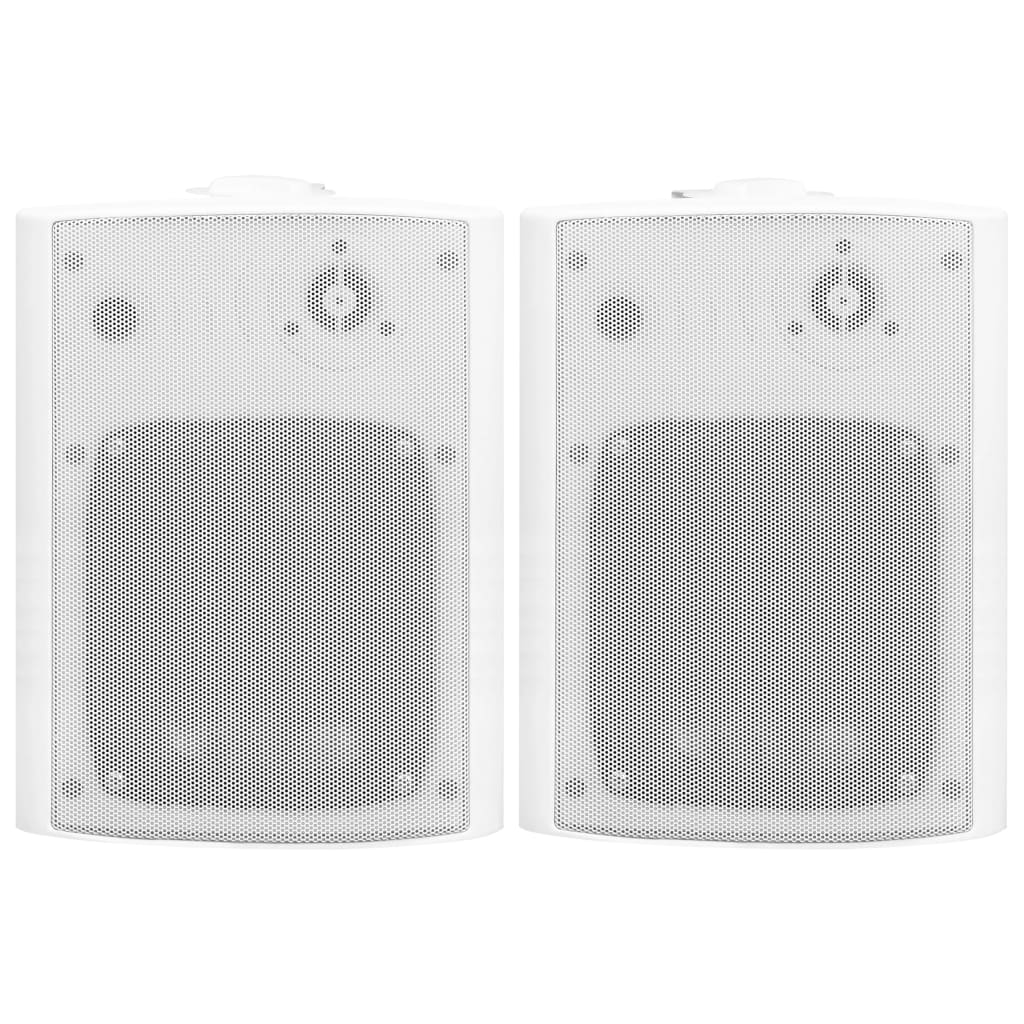 vidaXL seinale kinnitatavad stereokõlarid 2 tk, valge, tuppa/õue 120 W
