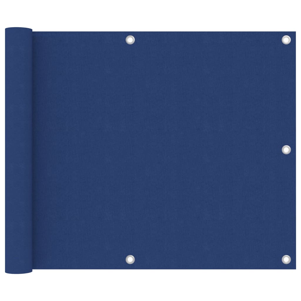 vidaXL rõdusirm, sinine, 75 x 400 cm, oxford-kangas