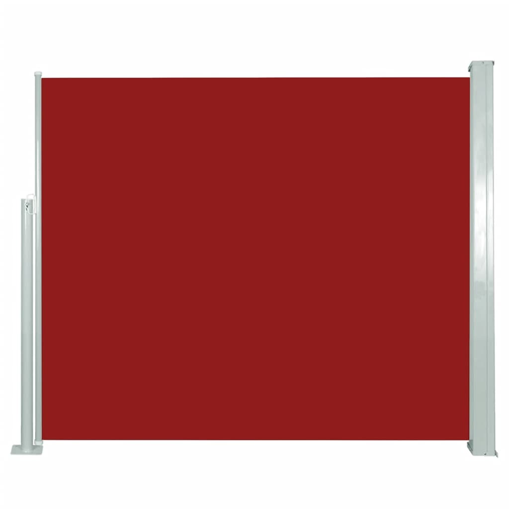 vidaXL lahtitõmmatav külgsein, 120 x 300 cm, punane