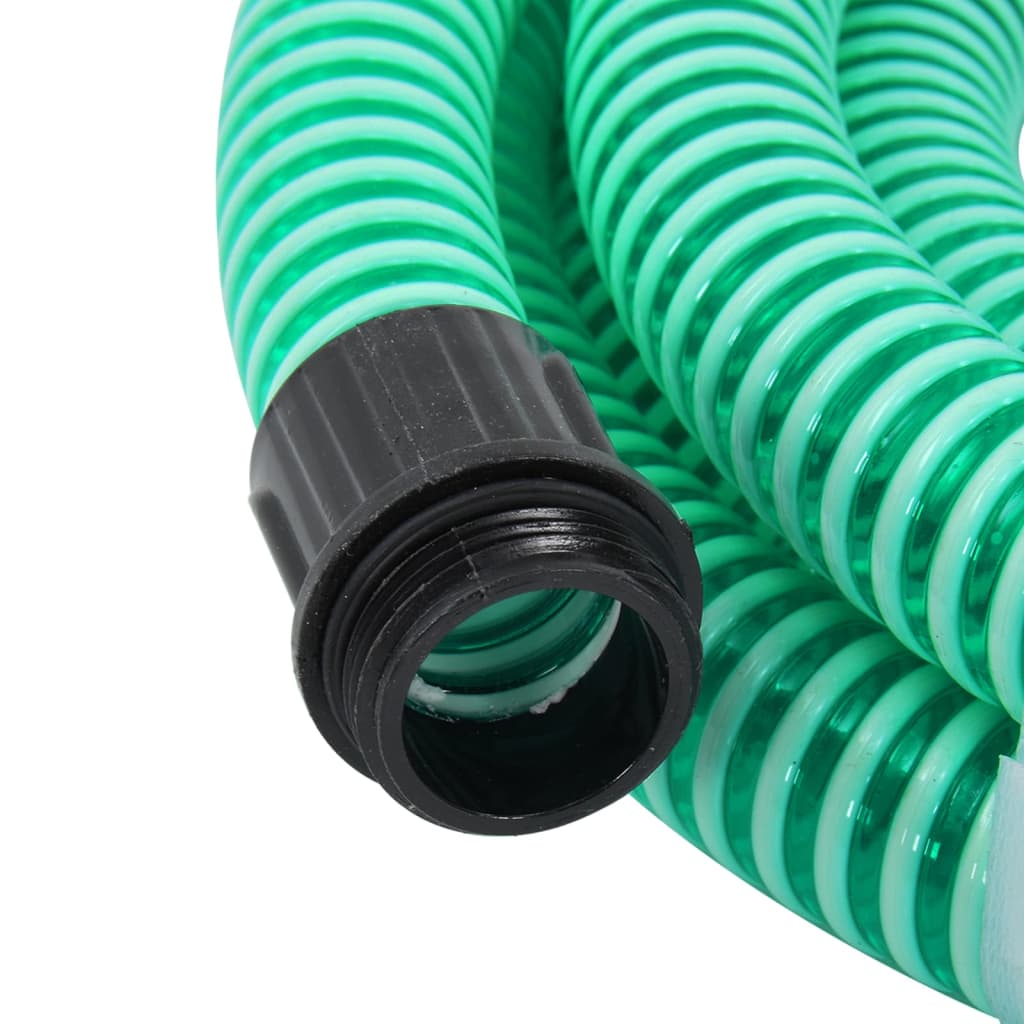 vidaXL imivoolik messingust ühendustega, roheline 1,1" 4 m PVC