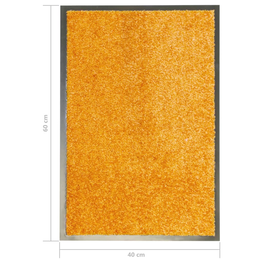 vidaXL uksematt pestav, oranž, 40 x 60 cm