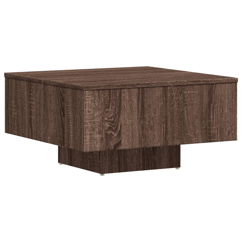 vidaXL kohvilaud, pruun tamm, 60x60x31,5 cm, tehispuit