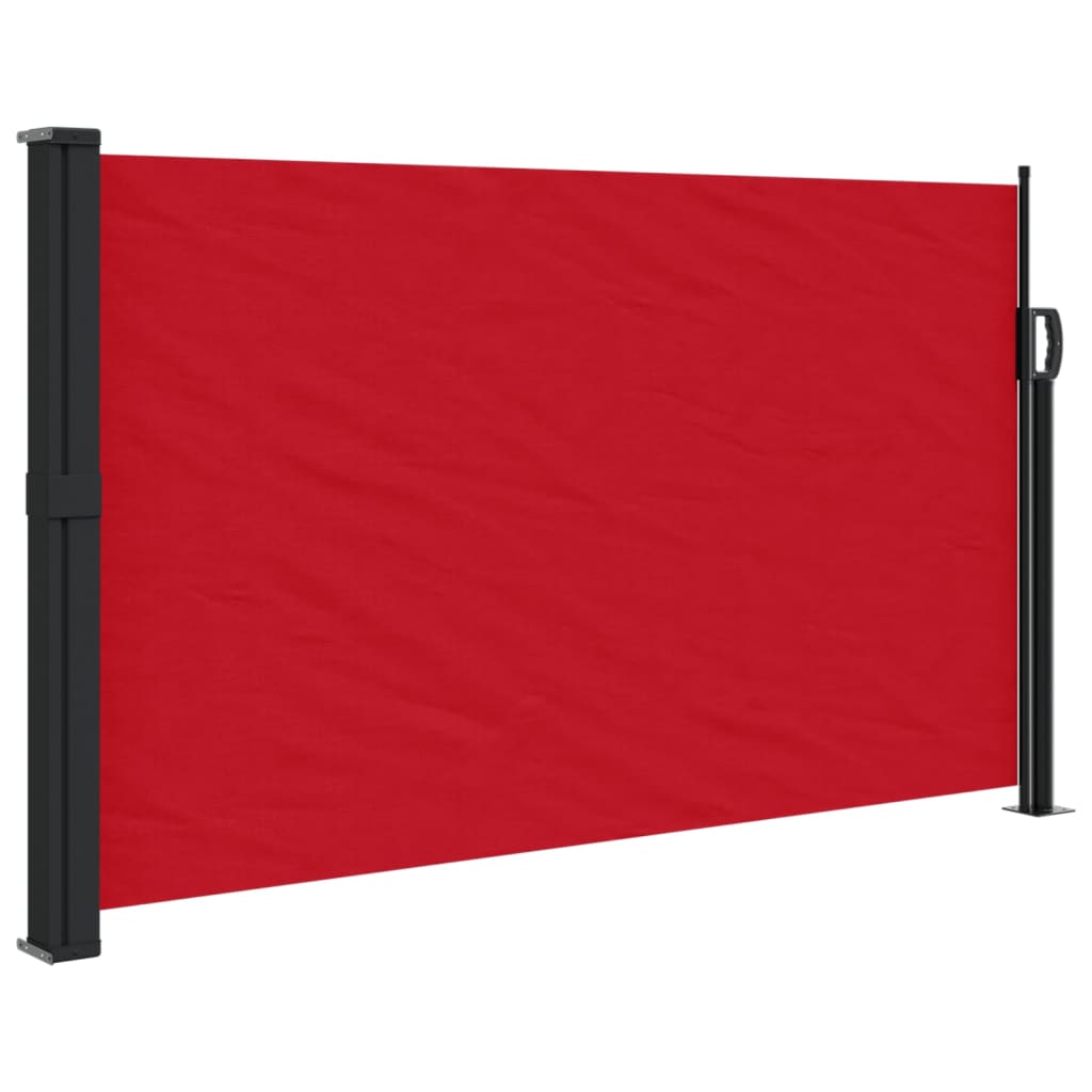 vidaXL lahtitõmmatav külgsein, punane, 120 x 500 cm