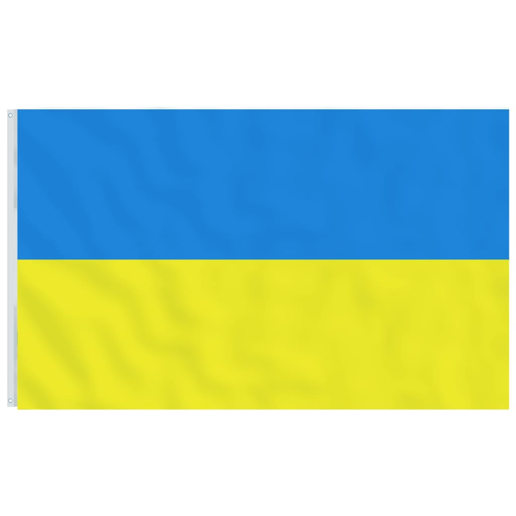vidaXL Ukraina lipp ja lipumast, 5,55 m, alumiinium