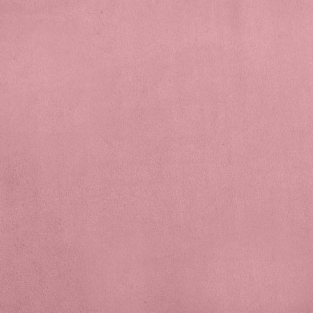 vidaXL lastediivan, roosa, 70 x 45 x 30 cm, samet