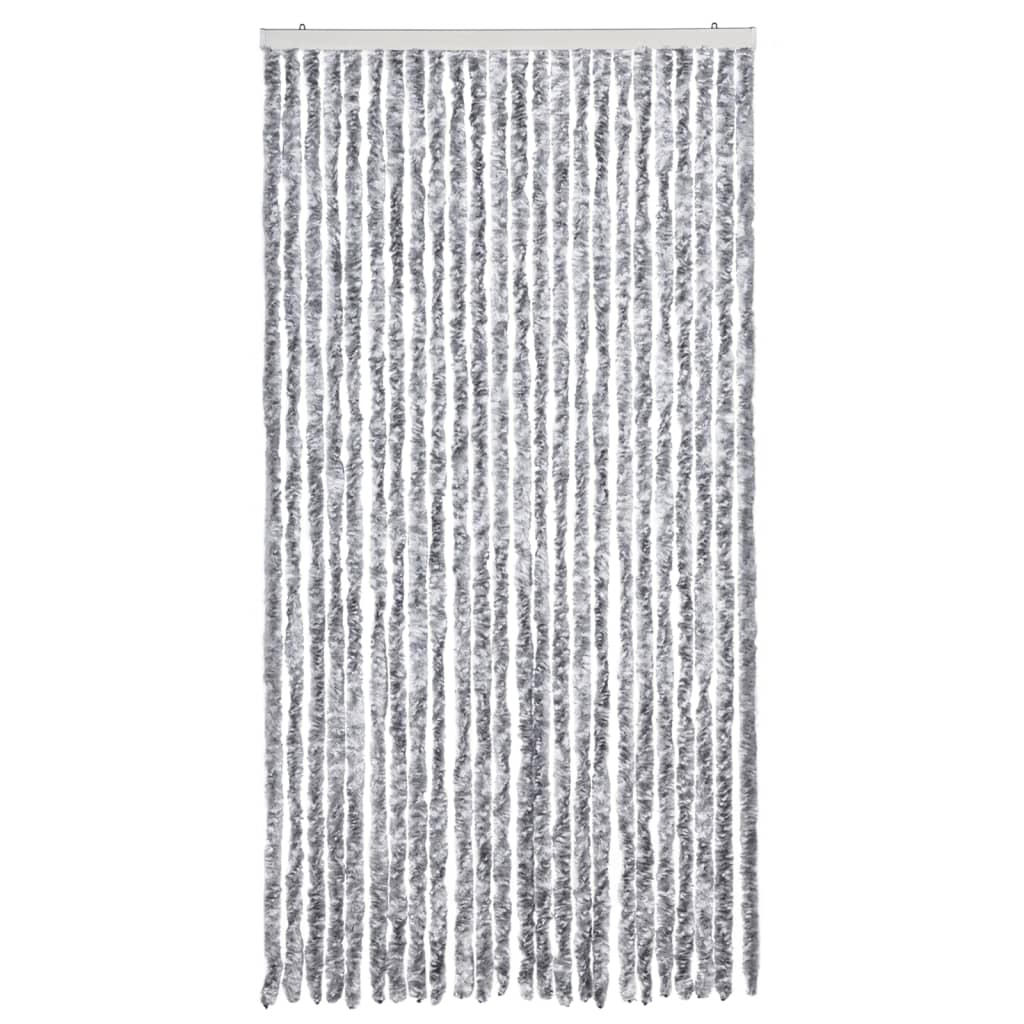 vidaXL putukakardin valge ja hall, 100 x 220 cm, šenill