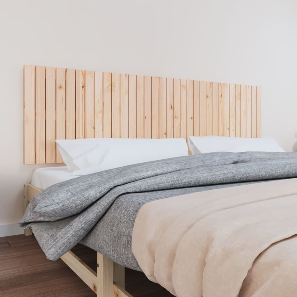 vidaXL seinale kinnitatav voodipeats, 204x3x60 cm, männipuit