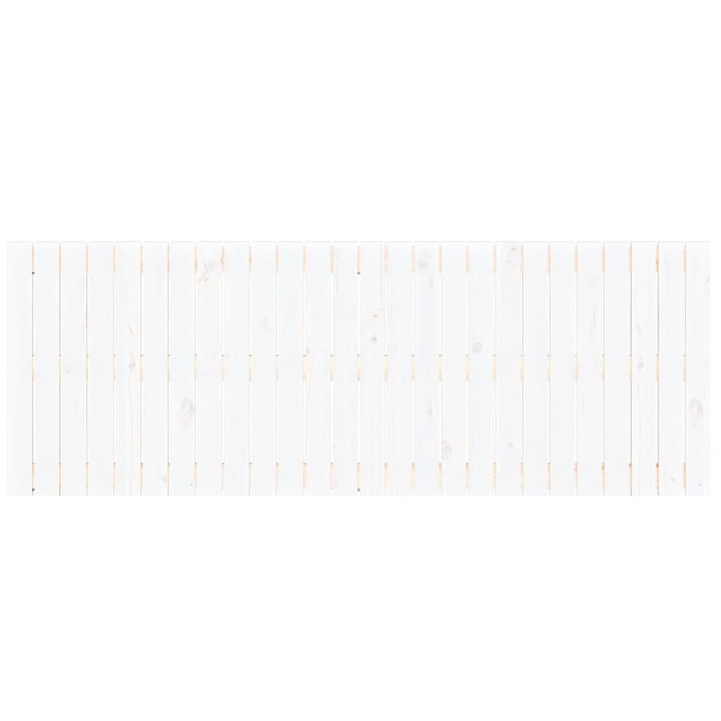 vidaXL seinale kinnitatav voodipeats, valge, 166x3x60 cm, männipuit