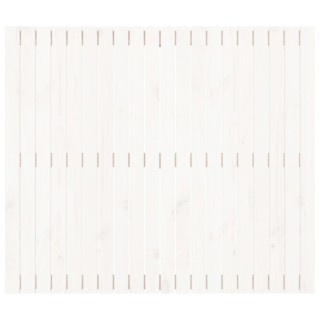 vidaXL seinale kinnitatav voodipeats, valge, 127,5x3x110 cm, männipuit