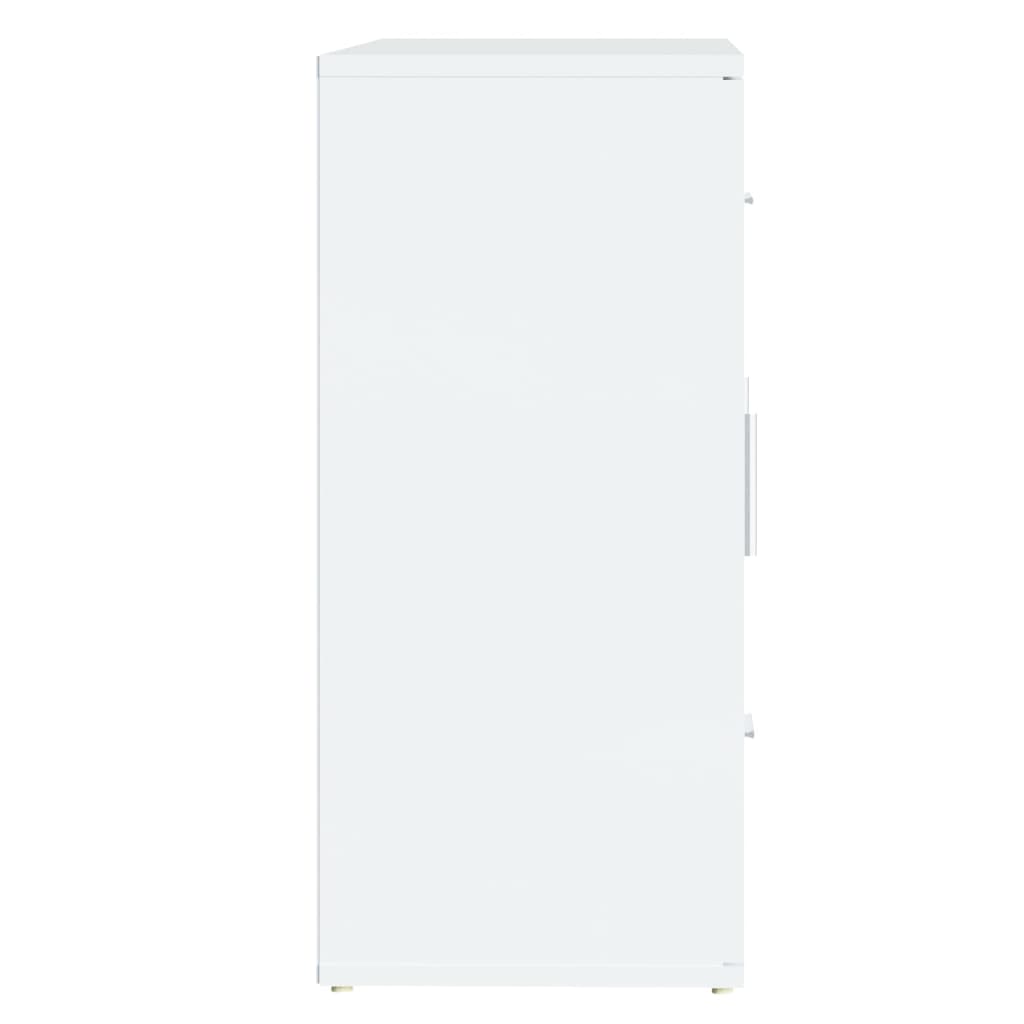 vidaXL puhvetkapp, kõrgläikega valge, 91 x 29,5 x 65 cm, tehispuit